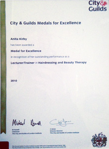 City and Guilds Lecturer Hairdressing